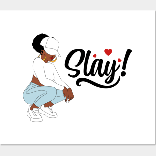 Slay, Black Woman, Black Girl Magic Posters and Art